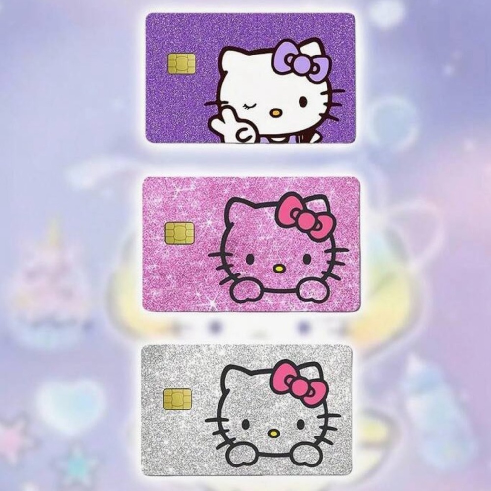 Hello Kitty Glitter Card sticker Set